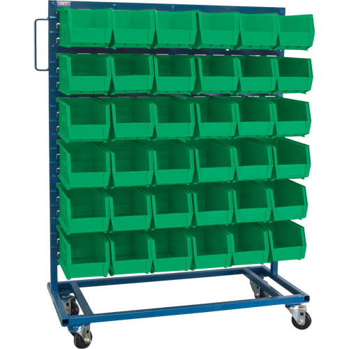 Mobile Bin Racks - Singled Sided - Rack & Bin Combination - ACS Supply ...