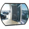 Roundtangular Convex Mirror with Bracket Each