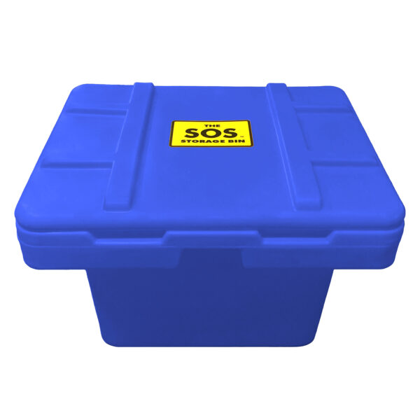 Blue, 34 x 24 x 24, 5.5 Cu. Ft. / 500lb Cap., SOS Storage Bin