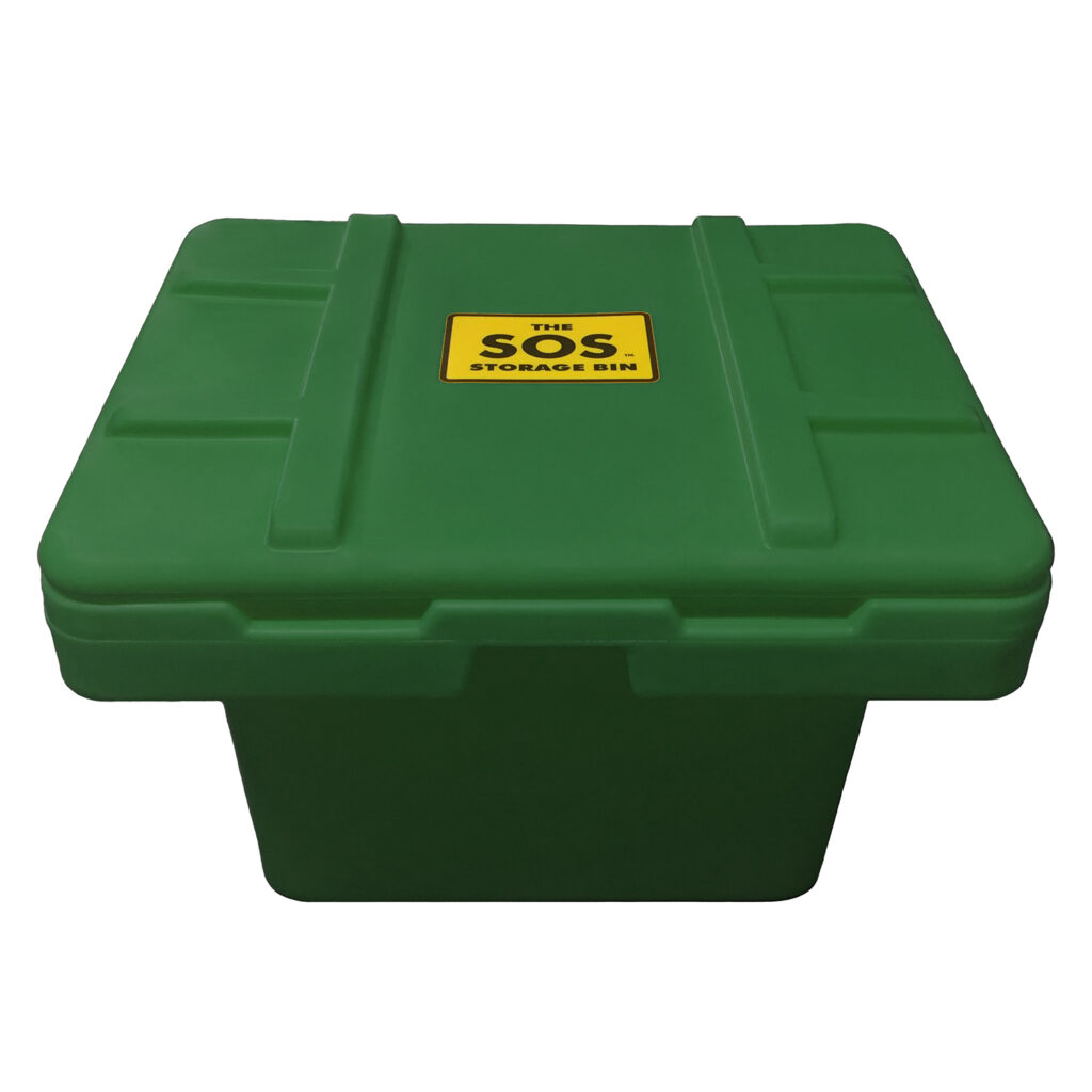 Green, 34 x 24 x 24, 5.5 Cu. Ft. / 500lb Cap., SOS Storage Bin ACS
