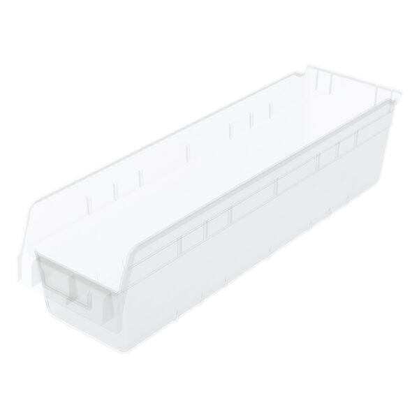 Akro-Mils 30094 Clear, Shelf Max 23-5/8 x 6-5/8 x 6 (10 Per Carton)