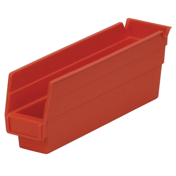 Akro-Mils 30110 Red, 11-5/8 x 2-3/4 x 4 Shelf Bin (24 Per Carton)