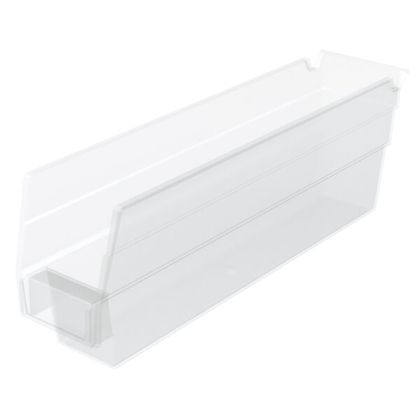 Akro-Mils 30110 Clear, 11-5/8 x 2-3/4 x 4 Shelf Bin (24 Per Carton)