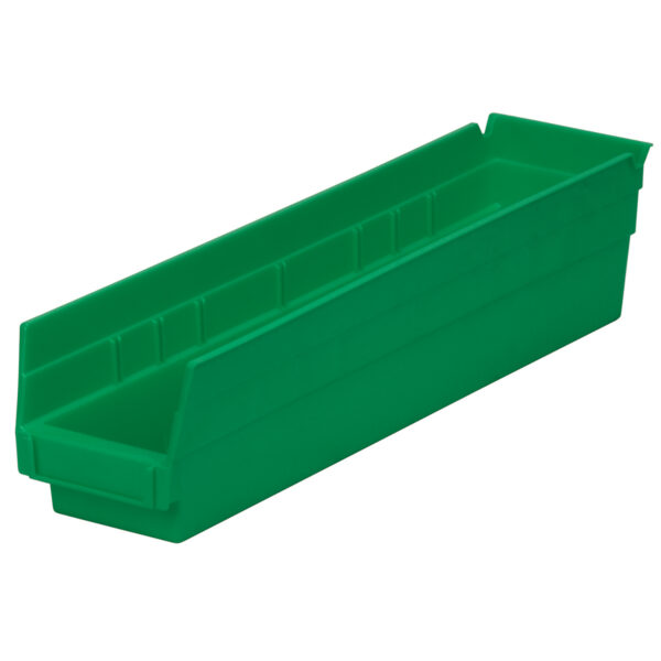 Akro-Mils 30128 Green, 17-7/8 x 4-1/8 x 4 Shelf Bin (12 Per Carton)