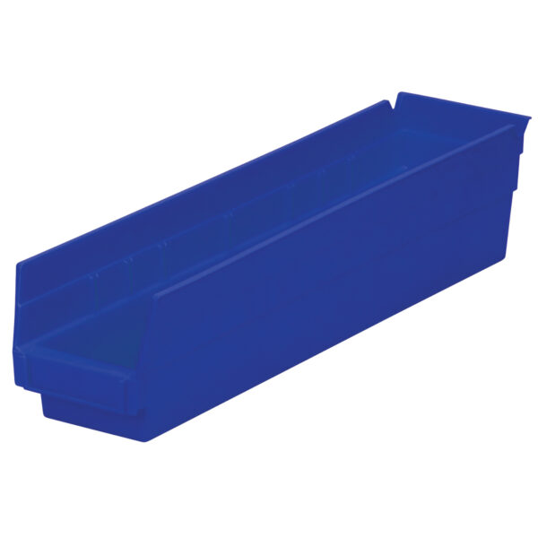 Akro-Mils 30128 Blue, 17-7/8 x 4-1/8 x 4 Shelf Bin (12 Per Carton)