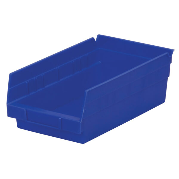 Akro-Mils 30130 Blue, 11-5/8 x 6-5/8 x 4 Shelf Bin (12 Per Carton)