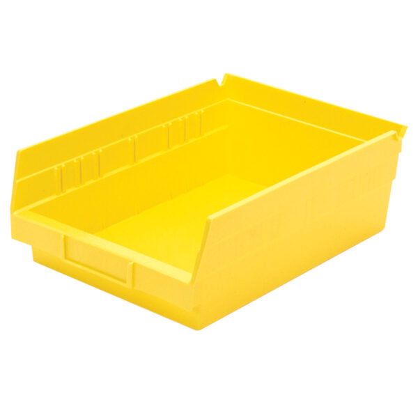 Akro-Mils 30150 Yellow, 11-5/8 x 8-3/8 x 4 Shelf Bin (12 Per Carton)