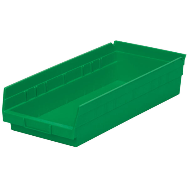 Akro-Mils 30158 Green, 17-7/8 x 8-3/8 x 4 Shelf Bin (12 Per Carton)