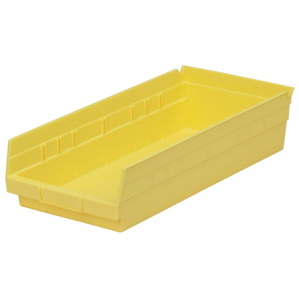 Akro-Mils 30158 Yellow, 17-7/8 x 8-3/8 x 4 Shelf Bin (12 Per Carton)