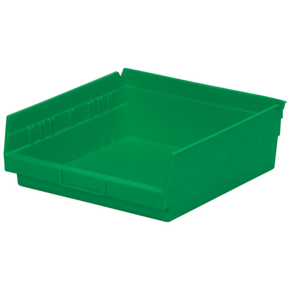 Akro-Mils 30170 Green, 11-5/8 x 11-1/8 x 4 Shelf Bin (12 Per Carton)