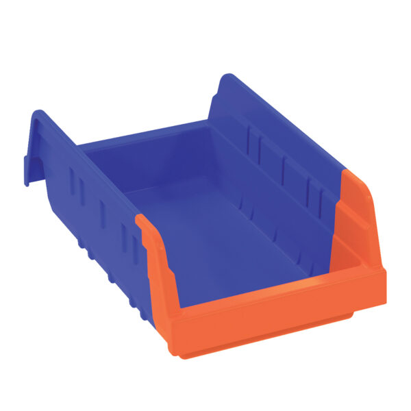 Akro-Mils 36462 Blue/Orange, 11-5/8 x 6-5/8 x 4 Indicator Bin (12 Per Carton)